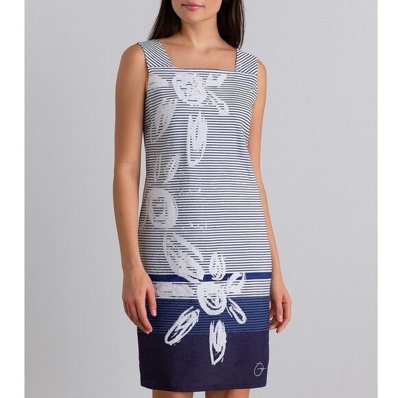 Desigual Esther Nautical Striped Sleeveless Dress - Picture 1 of 10